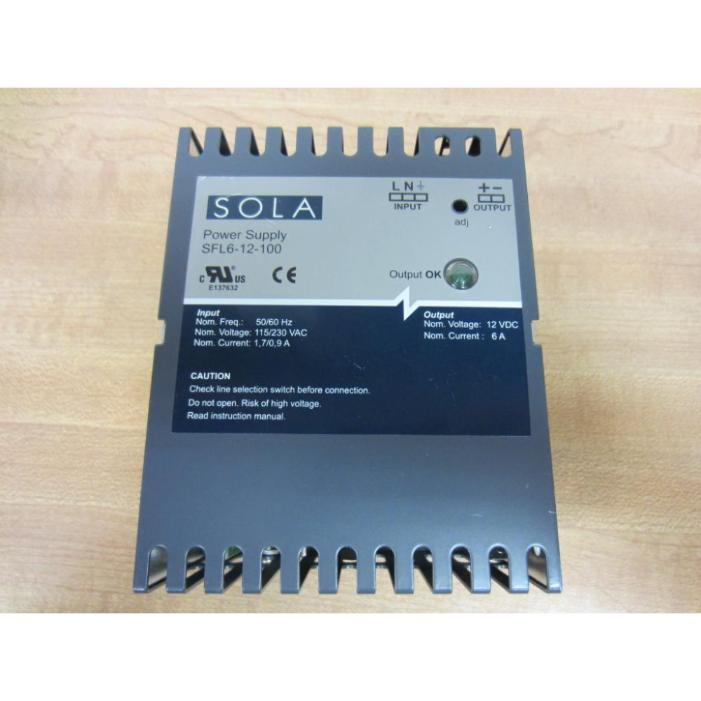 Sola SFL6-12-100 Power Supply - New No Box