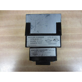 Cutler Hammer D23MB Eaton Type M Relay D26MPR D26MPL D26MPS - Used