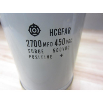 Hitachi HCGFAR Capacitor 2700 MFD,450VDC - Used