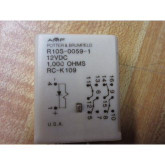 Potter & Brumfield R10S-0059-1 Relay RC-K109 - Used