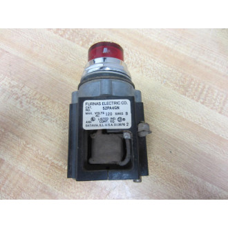 Furnas Siemens 52PA4GN Pilot Light Red Lens - Used