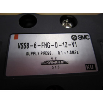 SMC VSS8-6-FHG-D-1Z-V1 Double Solenoid Valve VS8G24 VSS86FHGD1ZV1