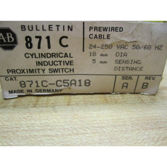 Allen Bradley 871C-C5A18 Sensor 871CC5A18