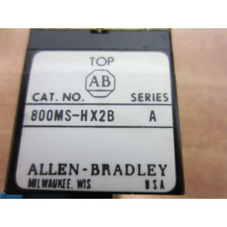 Allen Bradley 800MS-HG2B Selector Switch 800M-SHG2BLAR Series A