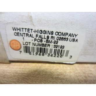 Whittet-Higgins BM-22 BM22 Locknut