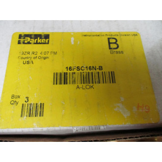 Dixon 16FSC16N-B A-Lok Female Tube Fitting 16FSC16NB (Pack of 3)