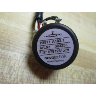 Novotechnik P2511 A102.1 Potentiometer F.Nr 078125058 - Used