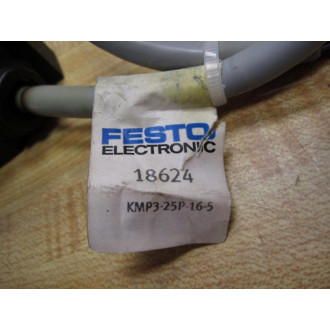 Festo KMP3-25P-16-5 18624 Cable  KMP325P165 - Used