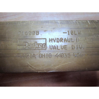 Parker C1600B Check Valve Free Flow 1 Inch NPT C1600B-10LW - Used