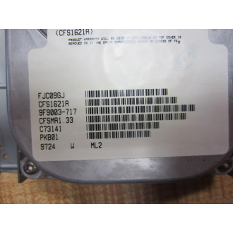Seagate ST31621A 1.62GB Hard Drive CFS1621A WBrackets - Used