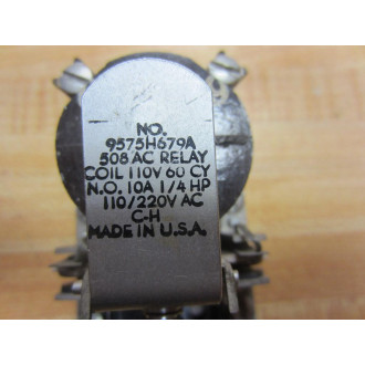 Cutler Hammer 9575H679A Eaton AC Relay 508 - Used