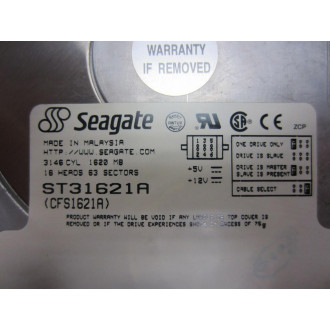 Seagate ST31621A 1.62GB Hard Drive CFS1621A WBrackets - Used