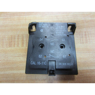 ABB CAL 16-11C Aux Contact 53 54 61 62 SK 829 002-C CAL1611C - Used