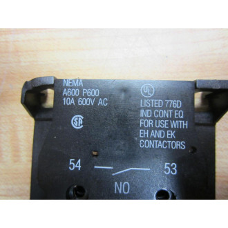 ABB CAL 16-11C Aux Contact 53 54 61 62 SK 829 002-C CAL1611C - Used