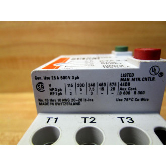 Sprecher+Schuh KTA 3-25 Circuit Breaker KTA325 2.5-4.0ACracked Housing - New No Box