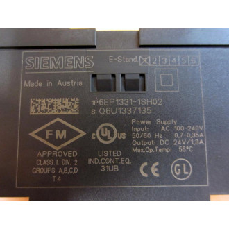 Siemens 6EP1-331-1SH01 Power Supply 6EP13311SH01 6EP1331-1SH02 - Used