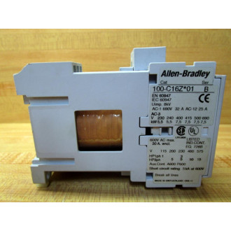 Allen Bradley 100-C16Z*01 Contactor 100C16Z01 Series B - Used
