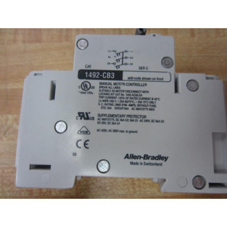 Allen Bradley 1492-CB3 H 050 Circuit Breaker 1492CB3 Series C - Used