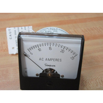 Simpson 1257 Meter 0-25 Amps