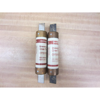 Gould Shawmut Ferraz Trionic OTS125 Fuse 0TS125 Tested (Pack of 2) - Used