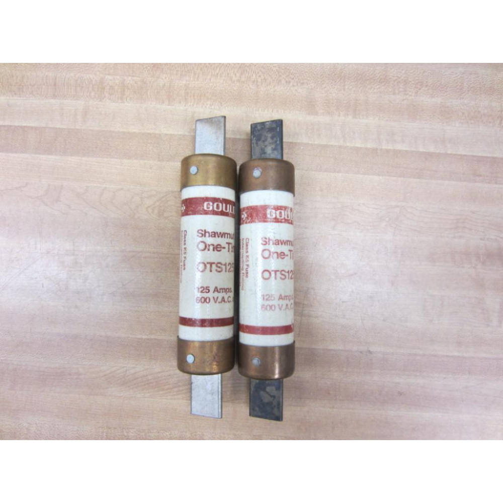 Gould Shawmut Ferraz Trionic OTS125 Fuse 0TS125 Tested (Pack of 2) - Used