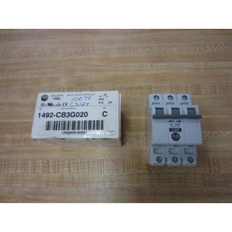 Allen Bradley 1492-CB3G020 Circuit Breaker 1492CB3G020 Series C