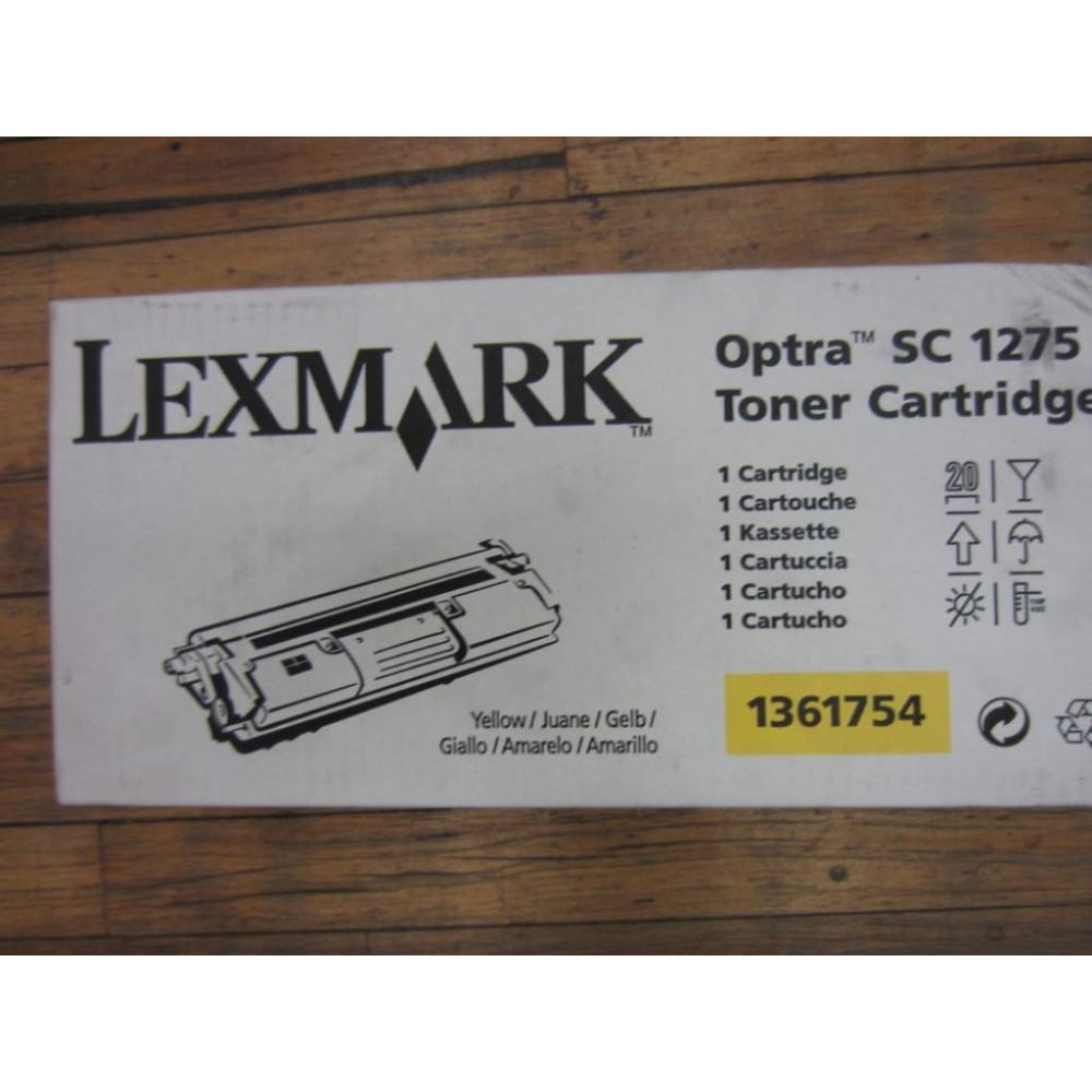 Lexmark 1361754 Toner Cartridge UPC: Y711104G Color: Yellow