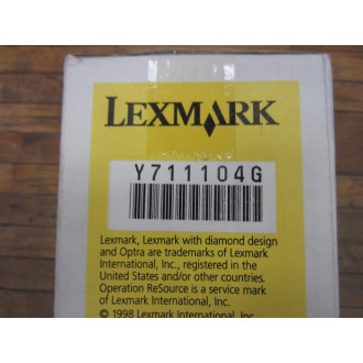 Lexmark 1361754 Toner Cartridge UPC: Y711104G Color: Yellow