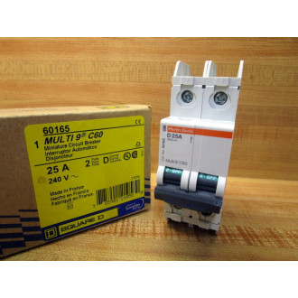 Square D 60165 Merlin Gerin Breaker 25A GM60165 Schneider