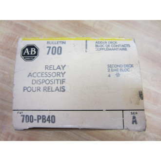 Allen Bradley 700-PB40 Auxiliary Contactor 700PB40