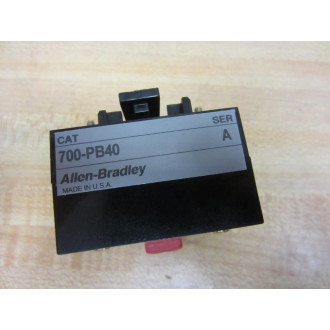 Allen Bradley 700-PB40 Auxiliary Contactor 700PB40 Series A - New No Box