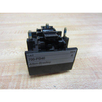 Allen Bradley 700-PB40 Auxiliary Contactor 700PB40 Series A - New No Box
