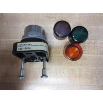 Allen Bradley 800T-QB10 Button W Red Green Amber R G A - Used