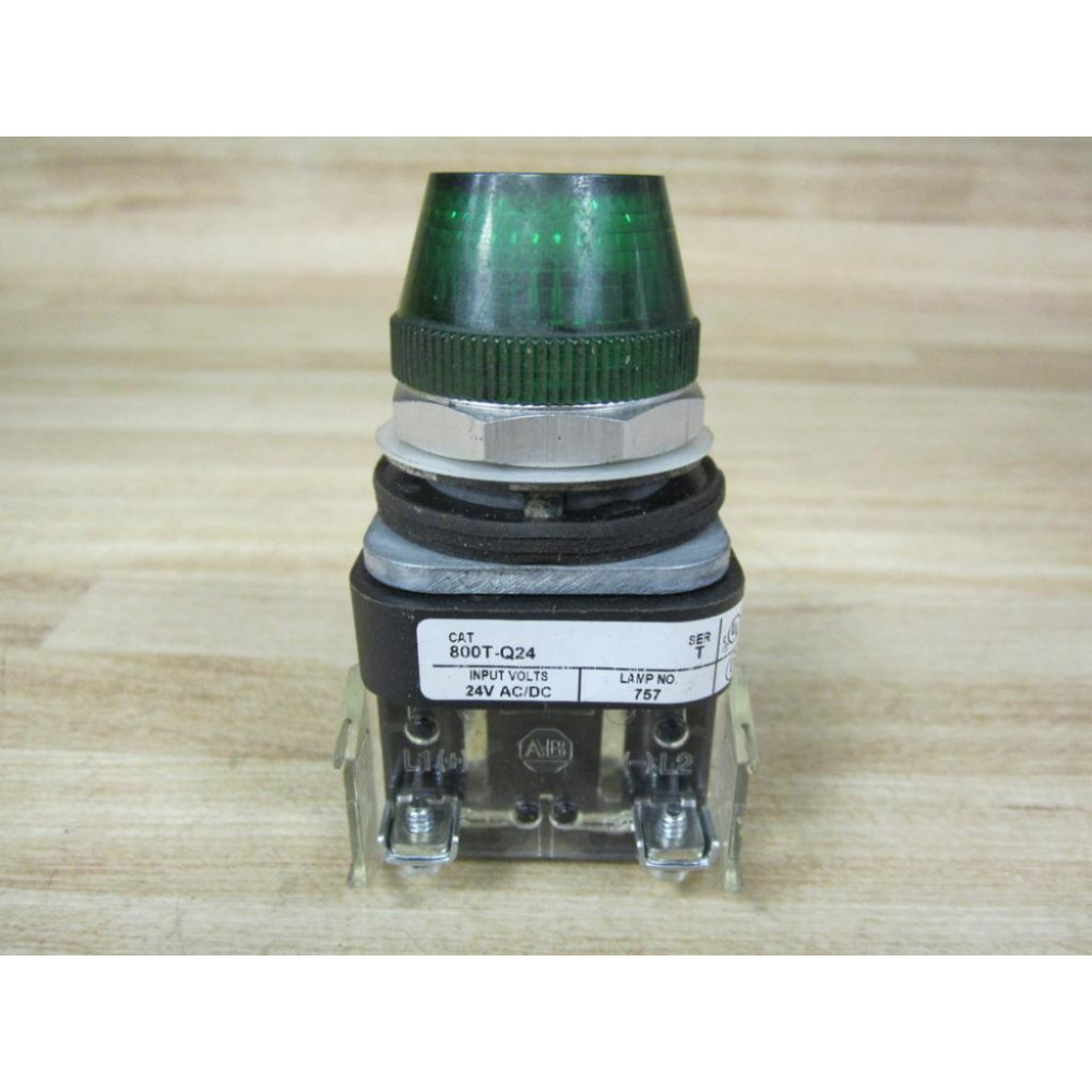 Allen Bradley 800T-Q24G Pilot Light 800TQ24 WContact - Refurbished