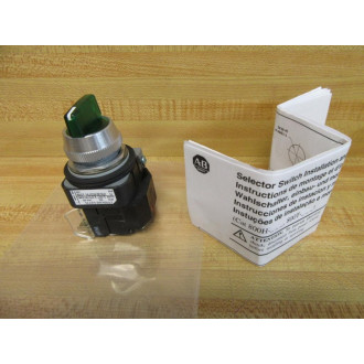 Allen Bradley 800T-16JG2KB7AX Green Selector Switch - New No Box