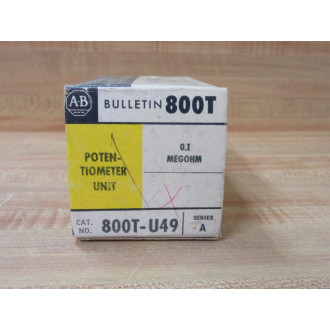 Allen Bradley 800T-U49 Potentiometer Unit 800TU49