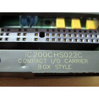 GE Fanuc IC200CHS022C Compact IO Carrier WO Clear Plastic Shield - Used