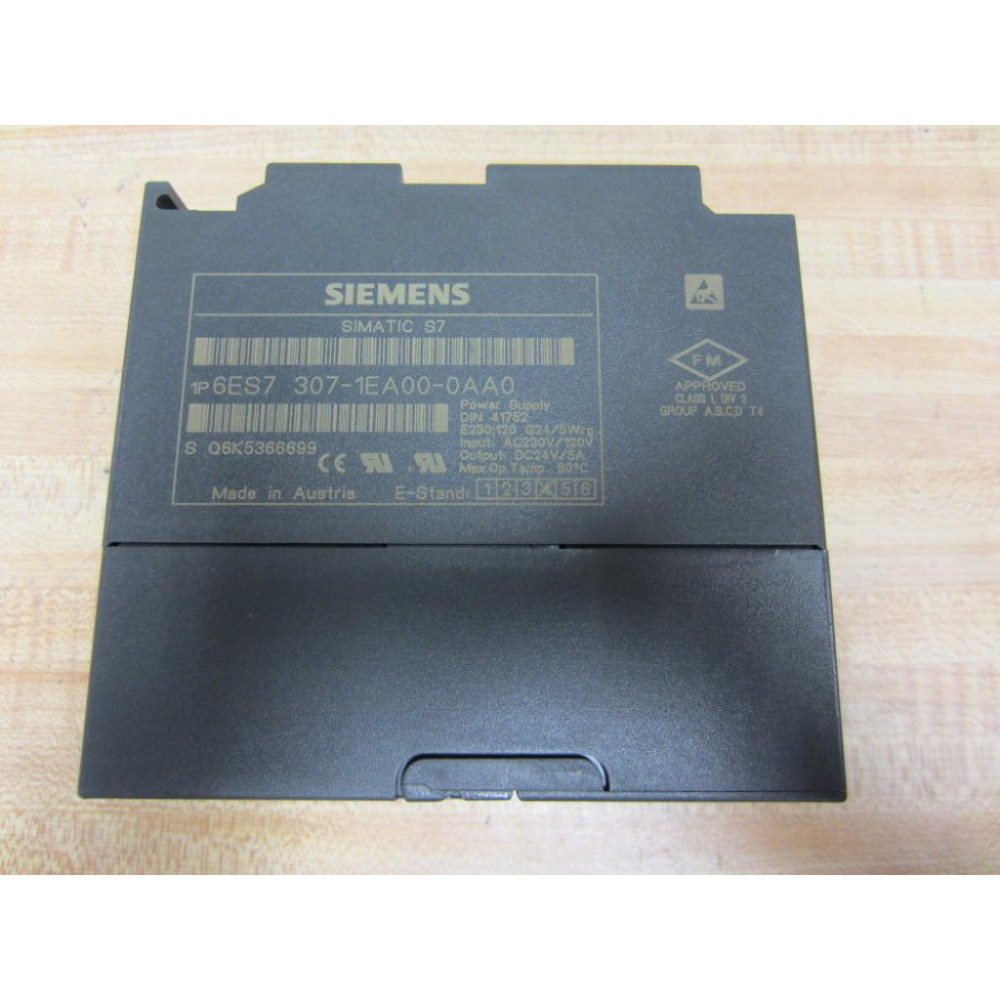 Siemens 6ES7-307-1EA00-0AA0 Power Supply 6ES73071EA000AA0 - Used