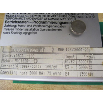 Indramat 109-0645-3B02-01 Board 10906453B0201 MOD 151X0007-001 - New No Box