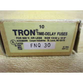 Buss FNQ-30 Bussmann Fuse Cross Ref 4XC64 (Pack of 10)