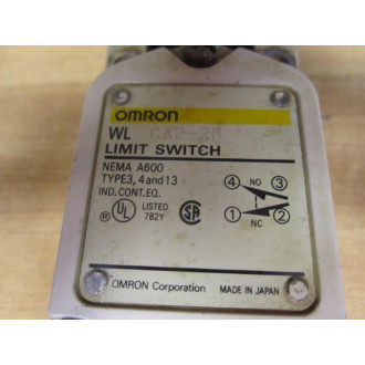 Omron WLCA2-2N Limit  Switch WLCA22N - Used