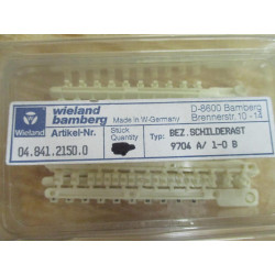 Wieland 04.841.2150.0 Tear-Off Marking Strips 9704 A  1-0 B (Pack of 12)