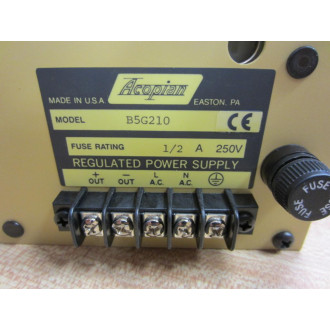 Acopian B5G210 Power Suppy - New No Box