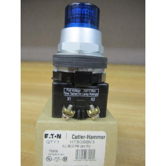 Cutler Hammer HT8GBBV3 Eaton Push Button T0806 HT8GR2