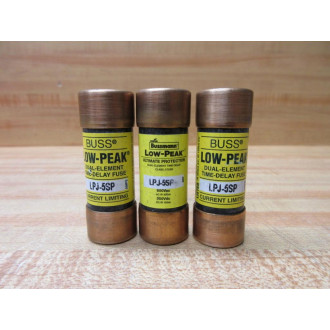 Buss LPJ-5SP Bussmann Fuse Cross Ref 4XF28 (Pack of 3) - New No Box