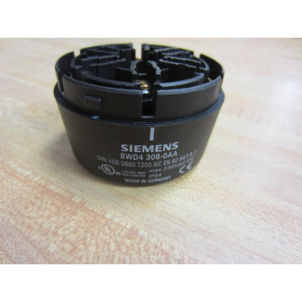 Siemens 8WD4-408-0AA Signaling Column Conn. 8WD44080AA Without Cover - Used