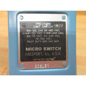 Micro Switch 208LS1 Limit Switch - New No Box