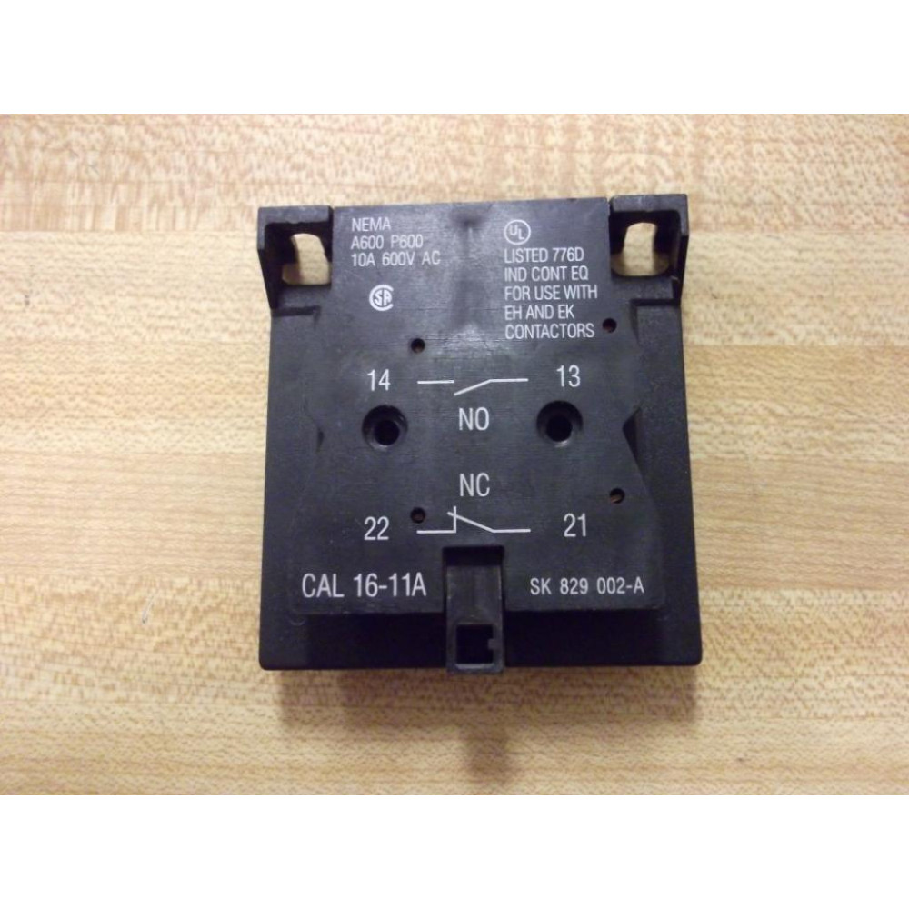 ABB SK 829 002-A Contact CAL 16-11A CAL1611A SK829002A - New No Box