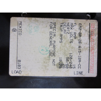 Carling Switch EA2-80-26-615-12A-CC Circuit Breaker EA2802661512ACC - New No Box