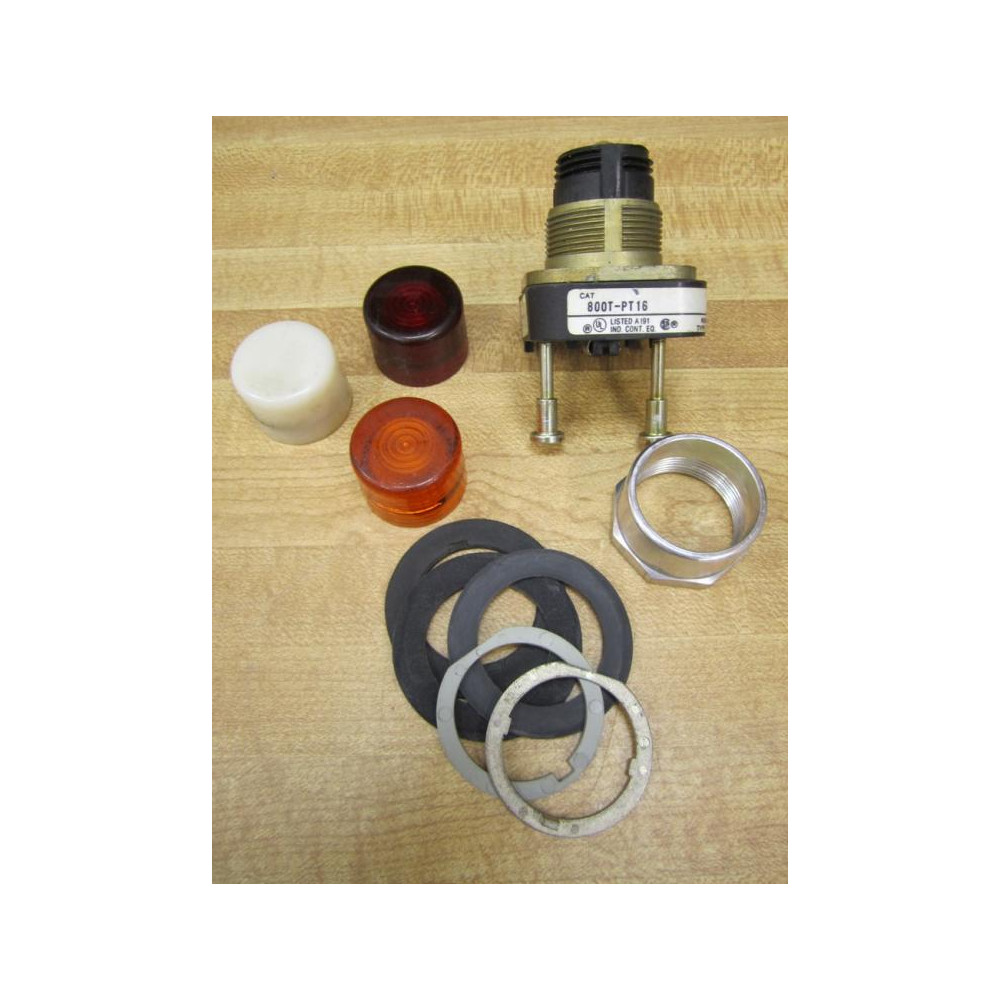 Allen Bradley 800T-PT16 Pushbutton 800TPT16 Lens Included (Pack of 5) - Used